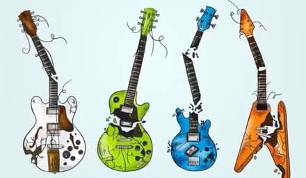 Photo of Electric Guitars. Broken/damaged/faulty. (Penmaen Rhos LL29) #1