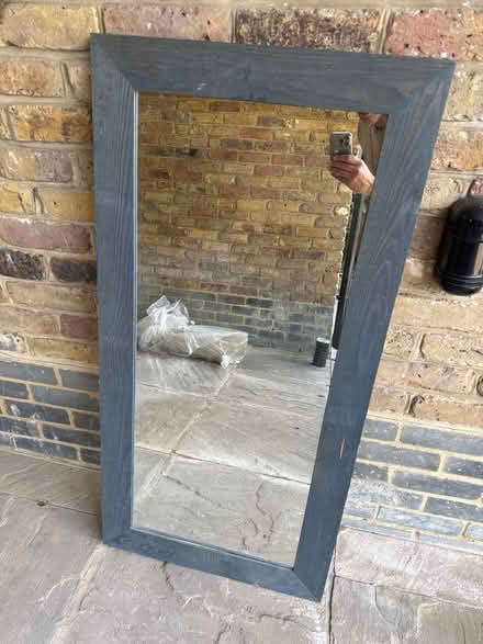 Photo of free Large mirror with wooden surround (Cheam SM2) #1