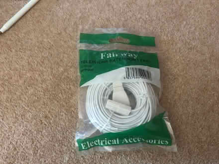 Photo of free Landline phone extension 10m (Woodley RG6) #1