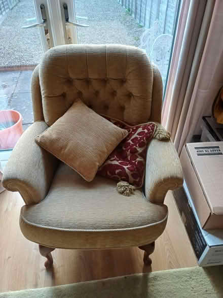 Photo of free 3 seat sofa and 2 chairs (Worcester) #2