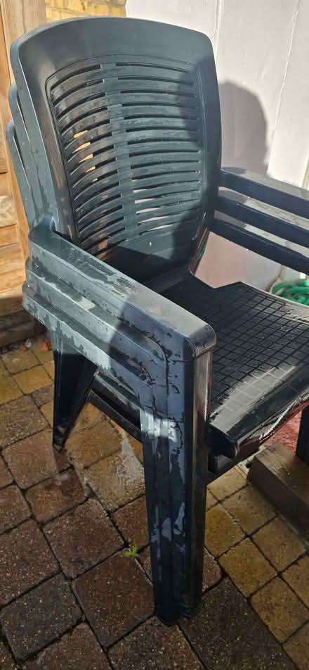 Photo of free plastic outside chairs x 3 (Ashford TW15) #2