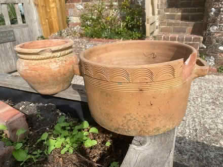 Photo of free ceramic plant pots x2 (Steyning BN44 3) #1