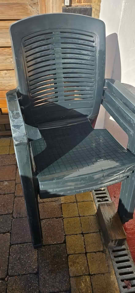 Photo of free plastic outside chairs x 3 (Ashford TW15) #1