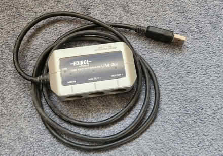 Photo of free Edirol 2x MIDI interface, USB (Purbrook PO7) #1