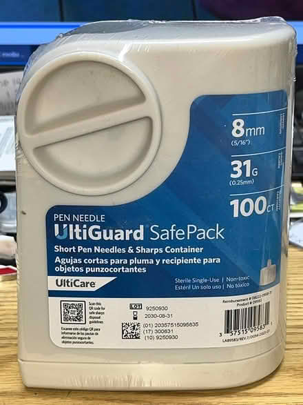 Photo of free Ultiguard 100 Pen Needles 8mm 31Ga (North Waltham) #1