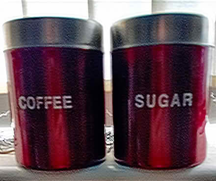 Photo of free 2 Red tins (Coffee and Sugar) (Glenfield Rd area LE3) #1