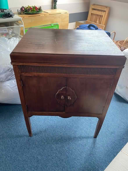 Photo of free wind up record player (Walton on the Hill L20) #1
