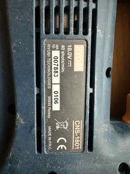 Photo of free Cordless 18v Ryobi nail/stapler and saw, Birkdale (Southport PR8) #4