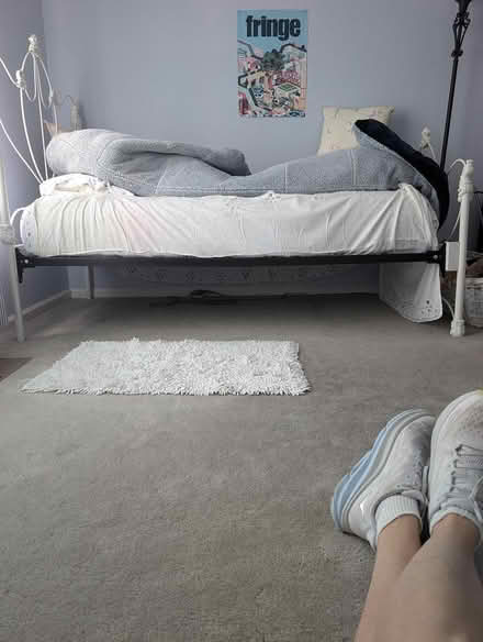 Photo of free Twin bed (platform) (Cupertino/Saratoga border) #2
