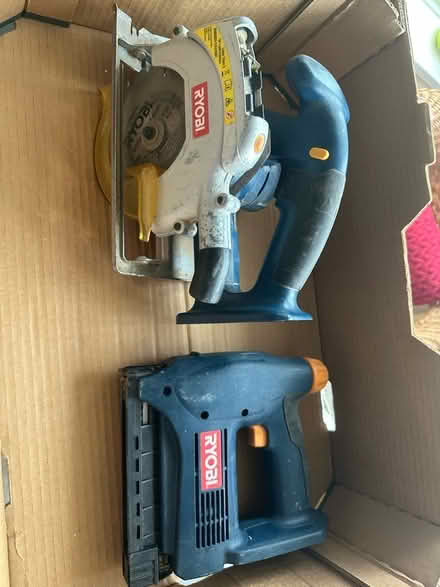 Photo of free Cordless 18v Ryobi nail/stapler and saw, Birkdale (Southport PR8) #1