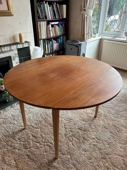 Photo of free Drop leaf round dining table (Heswall) #2