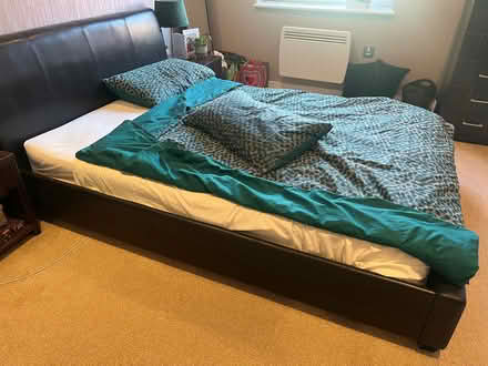Photo of free Double Bed Frame (+optional mattress) (Drayton Park N5) #1
