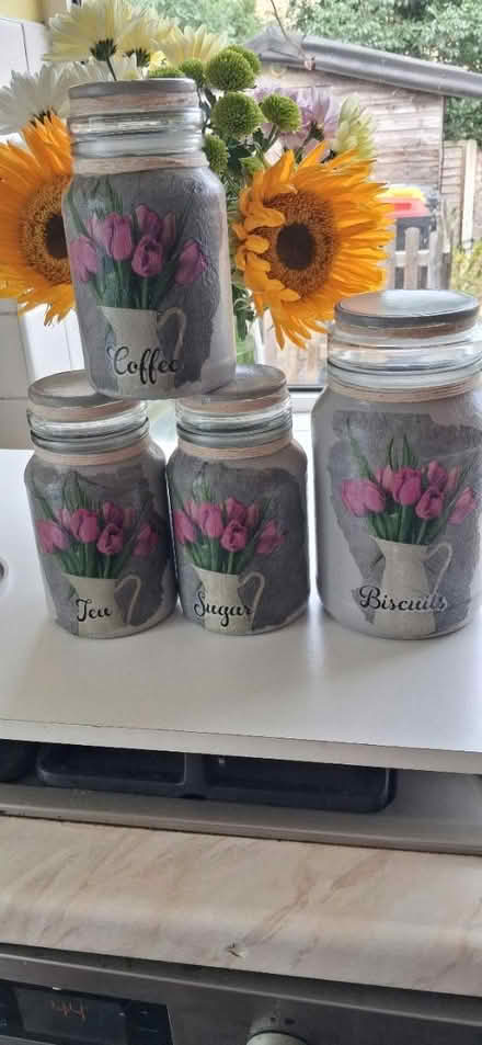 Photo of free Tea coffee sugar & biscuits jars (Morecambe) #1