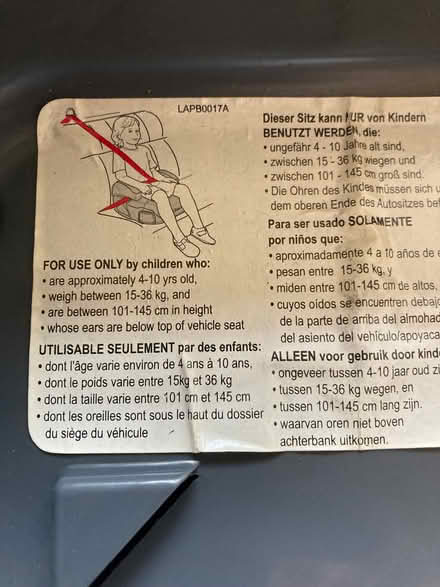 Photo of free Child’s Graco Booster Seat (Southport PR9) #3
