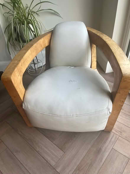 Photo of free Wood and leather chair (Bromley BR2) #1