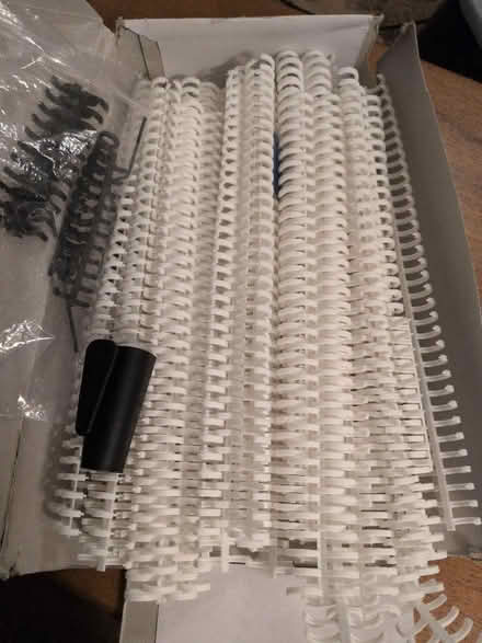 Photo of free Box of white GBC plastic A4 binders (Craiglockhart EH14) #2
