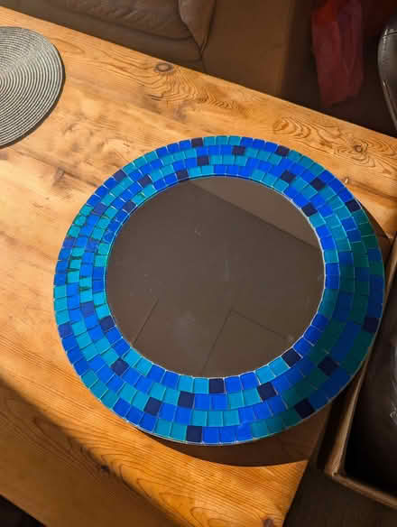 Photo of free Blue IKEA Mirror with Glass Mosaic Edging (Mold CH7) #2