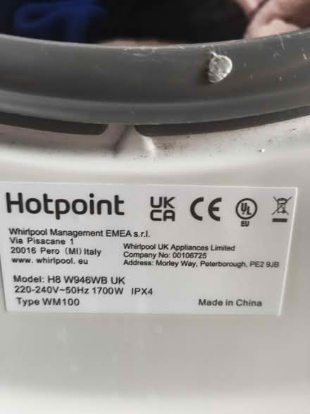 Photo of free Hotpoint AutoDose Washing Machine (New Addington) #3