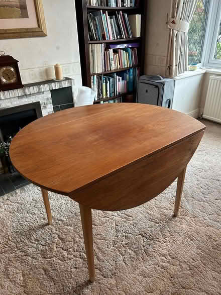 Photo of free Drop leaf round dining table (Heswall) #1