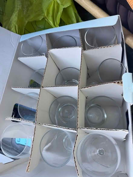 Photo of free Curtains, Shower curtain, bath mat, glasses (B93) (Knowle B93) #1