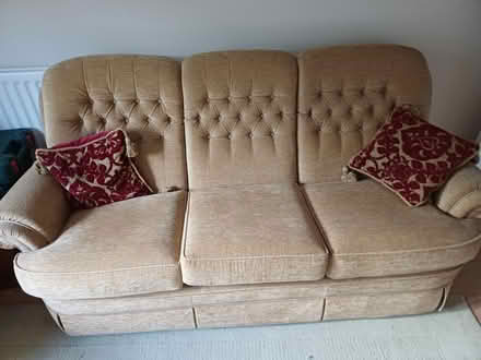 Photo of free 3 seat sofa and 2 chairs (Worcester) #3