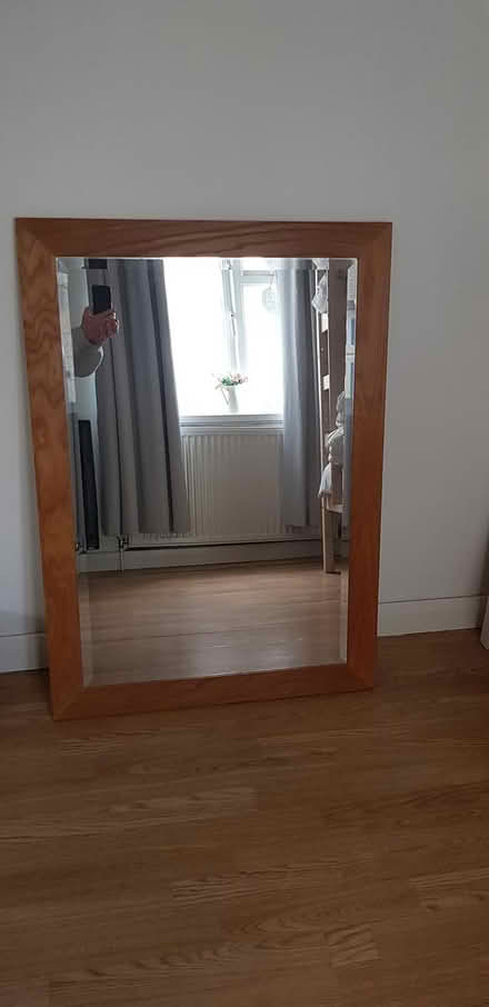 Photo of free Large mirror wood surround (Worksop notts S81 7BP) #2