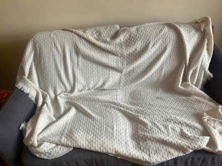 Photo of free Cream throw/blanket (Southhouse EH17) #1
