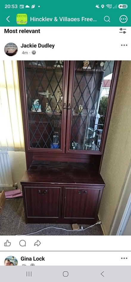 Photo of free Dark wood unit (Le10) #1