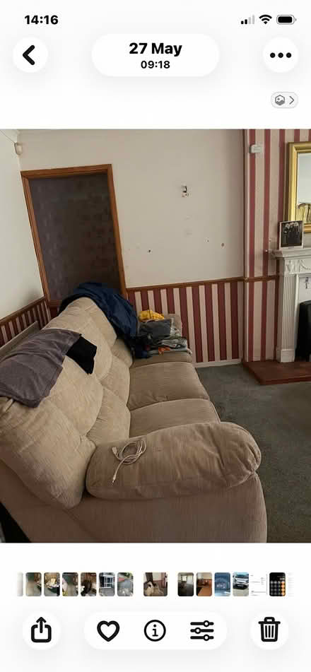 Photo of free 3 seater sofa and armchair chairs (B14 7As) #1