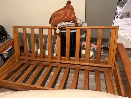 Photo of free Wooden futon frame (Washington park, p) #1