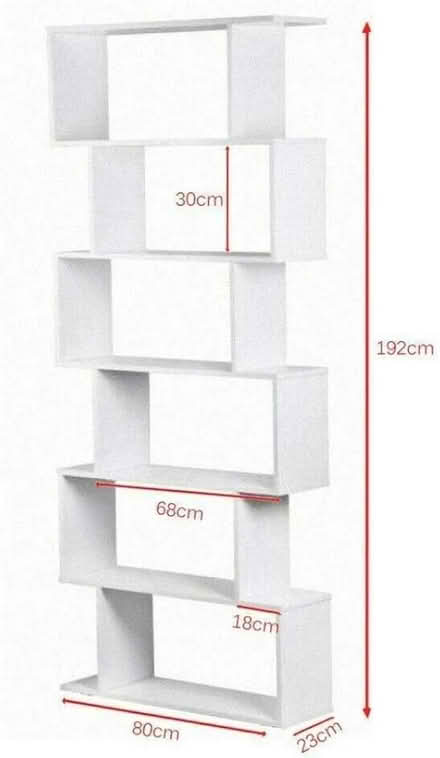 Photo of free 2 × white bookcases/shelves (Hatch Warren, Basingstoke RG22) #2