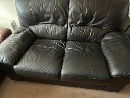 Photo of free Leather couch (Blackrock Co Dublin) #2
