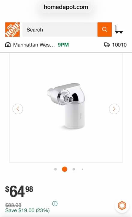 Photo of free Kohler Aquifer Shower Filter (Upper West side. West 83.) #4