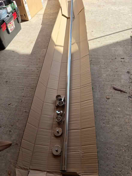 Photo of free Chrome curtain pole (Kings Chase SO51) #2