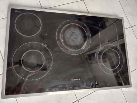 Photo of free Bosch 80cm Electric Ceramic Hob (PKC845T02E) - Needs a clean (Mansfield NG19) #3