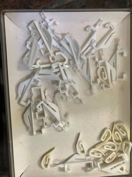 Photo of free Plastic curtain hooks/clips (Chineham RG24) #1