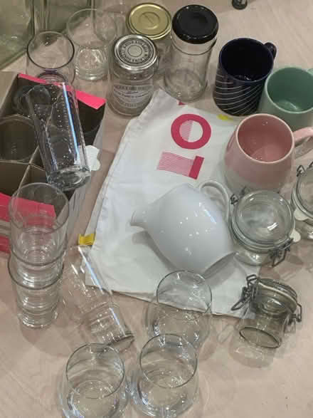 Photo of free Kitchen items glasses mugs jug jars (Peckham SE15) #1