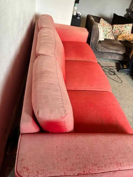 Photo of free Large red sofa (Southport PR8) #4