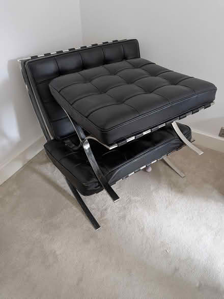Photo of free Barcelona chair & foot rest (W5) #1