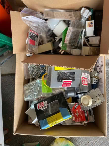 Photo of free Box of various screws, nails, etc (Somerset NJ near Rt 27) #1