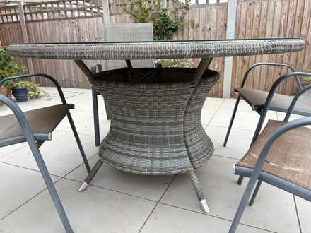 Photo of free Garden table and chairs (West Bergholt CO6) #1