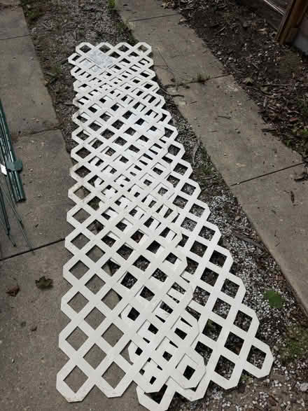Photo of free Two 2x8 ft plastic lattice (Philadelphia/South Jersey) #1