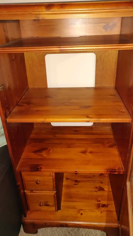 Photo of free Solid wood glass fronted cabinet (Baldock SG7) #2