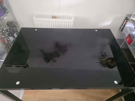 Photo of free Black Dining table with 4 chairs (Bexhill TN39) #1