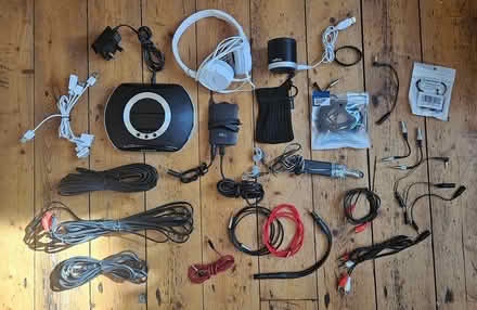 Photo of free Audio items: dock, speaker, cables (Sherwood NG5) #1