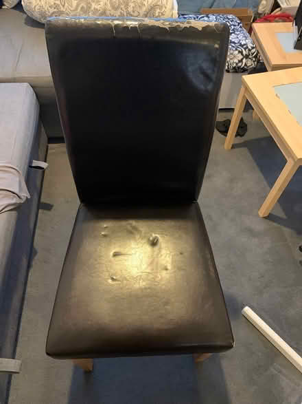Photo of free 3 leather chairs (AL3 5HR) #3