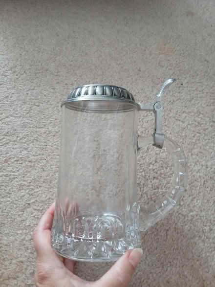 Photo of free Engraved glass beer stein (Langney BN23) #2
