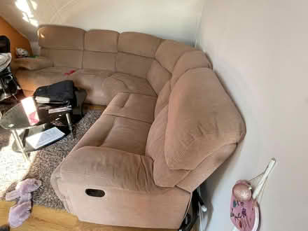 Photo of free 5 seater 2 recliner Corner Sofa Furniture Village (Sutton SM2) #1