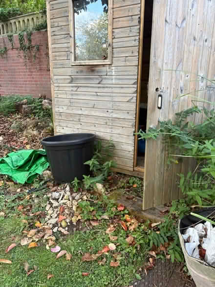Photo of free Large black plastic garden pot (Limpley stoke BA2) #1