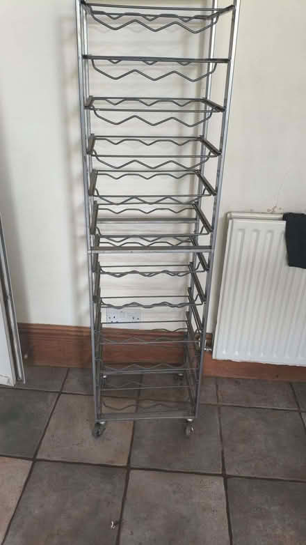 Photo of free large metal wine rack about 4.5' SE25 (South Norwood SE25) #1